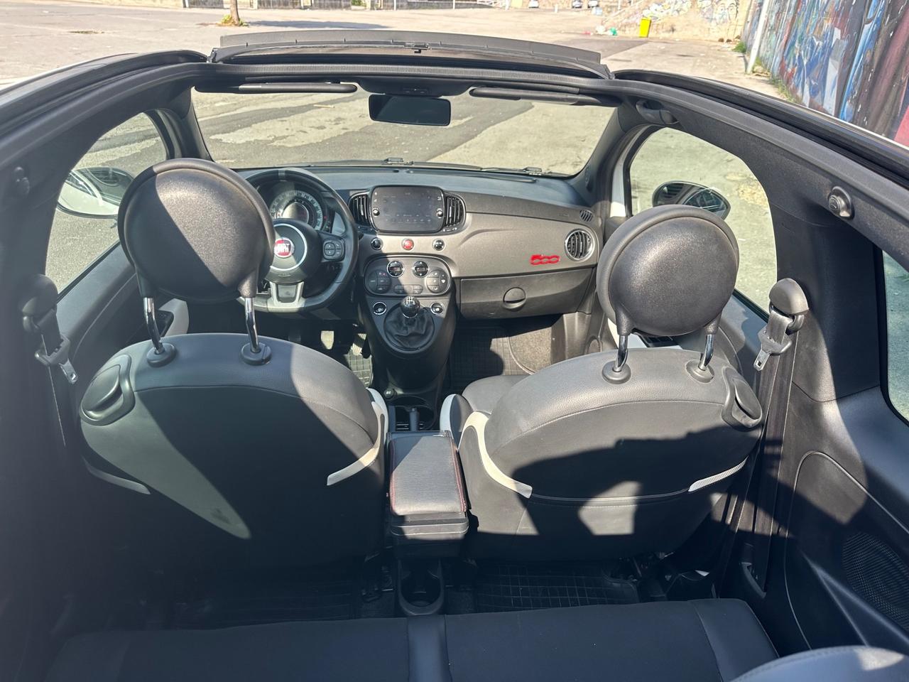 FIAT 500S CABRIO 1.2BENZINA/PELLE/BI-ZONA