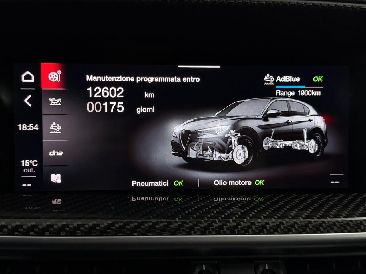 Alfa Romeo Stelvio 2.2 TD 210CV VELOCE Ti Q4 CARBONIO ALCANTARA PELLE