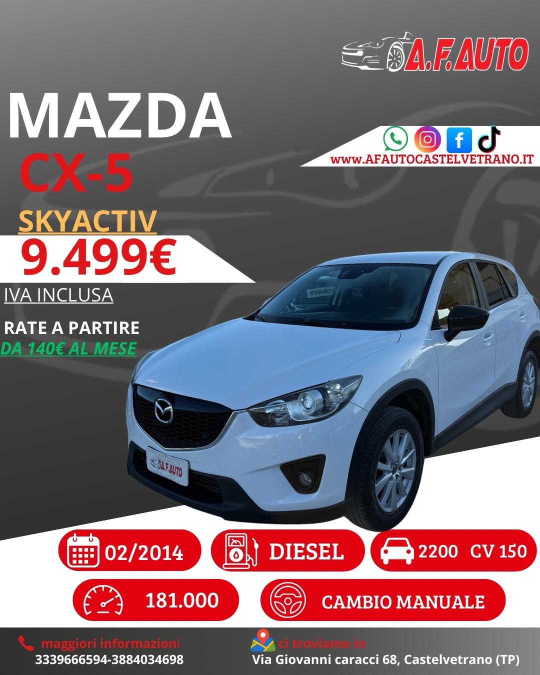 Mazda CX-5 2.2L Skyactiv-D 150CV 4WD Evolve