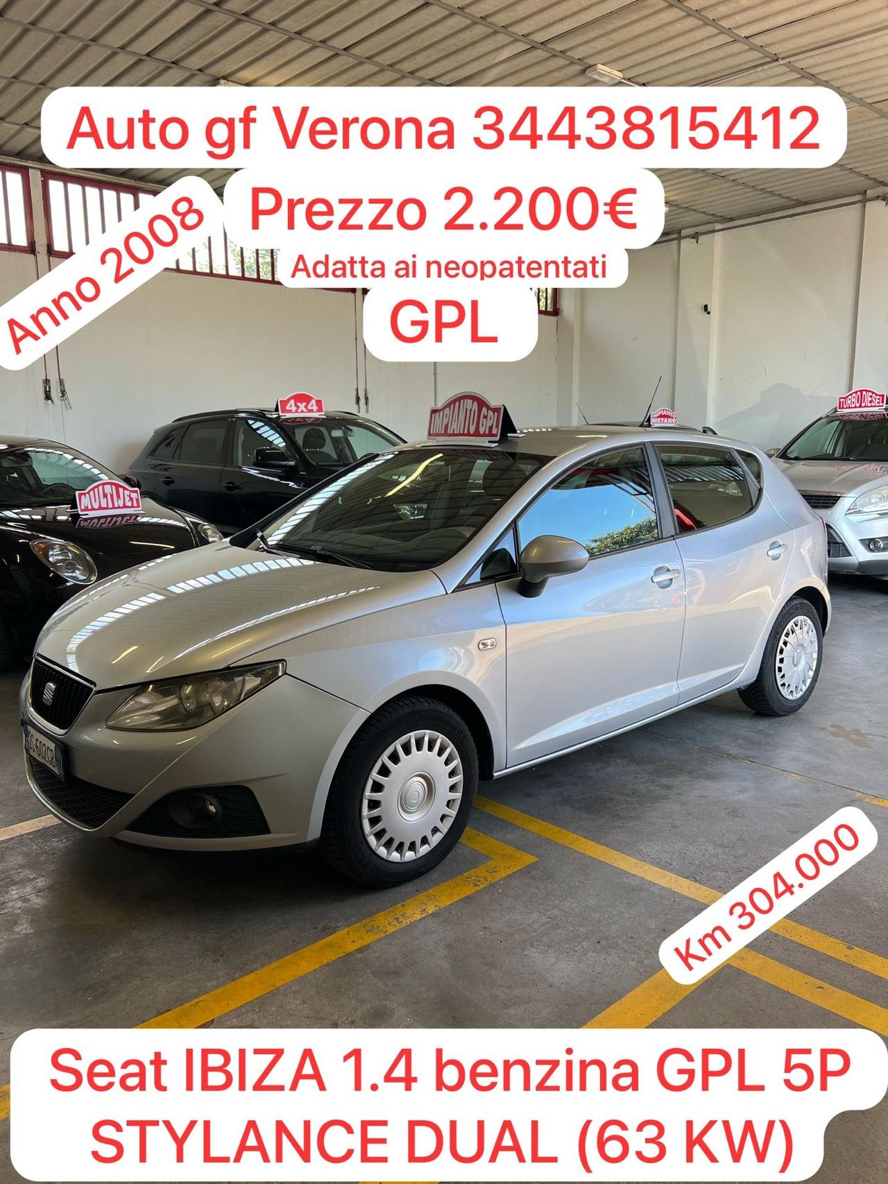 Seat Ibiza 1.4 5p. Stylance Dual