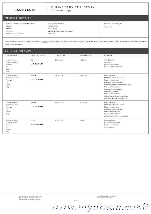 JAGUAR F-Pace 2.0 D 204 CV AWD aut. R-Dynamic S