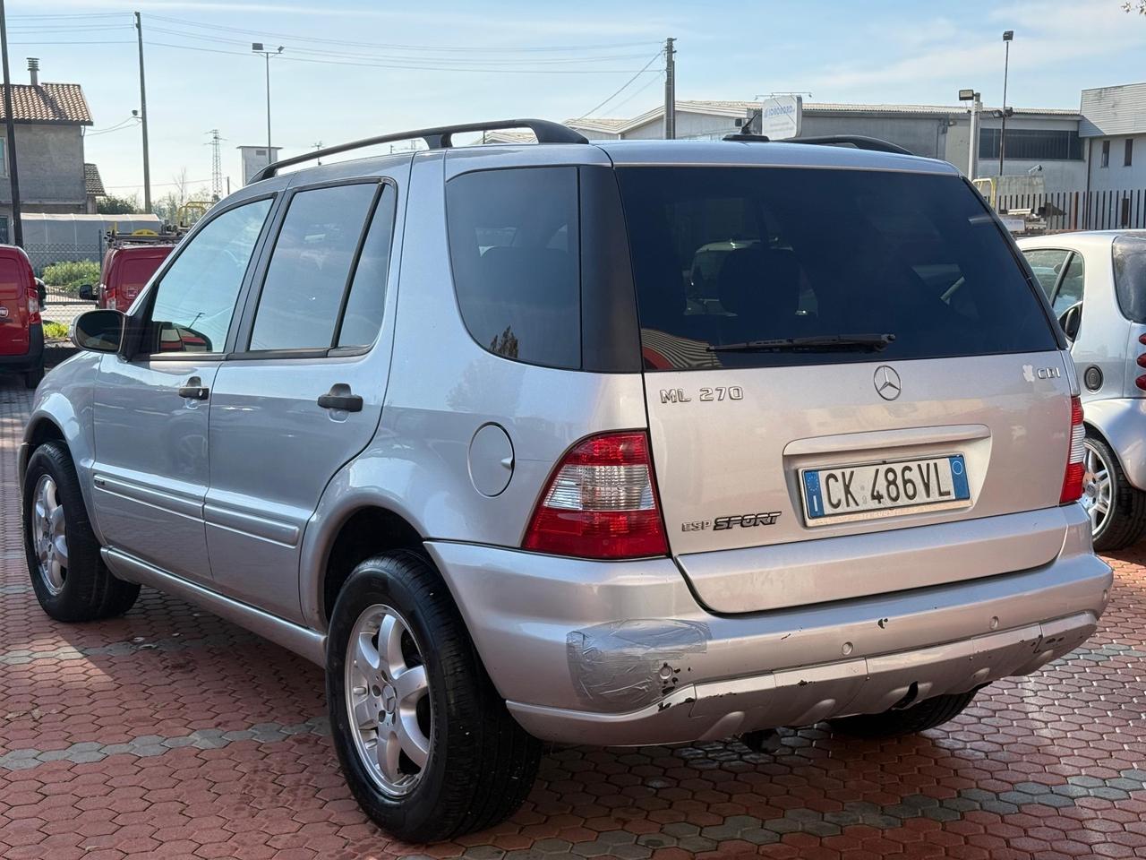 Mercedes-benz ML 270 AUTOCARRO 5 POSTI Turbodiesel INSPIRATION 4X4