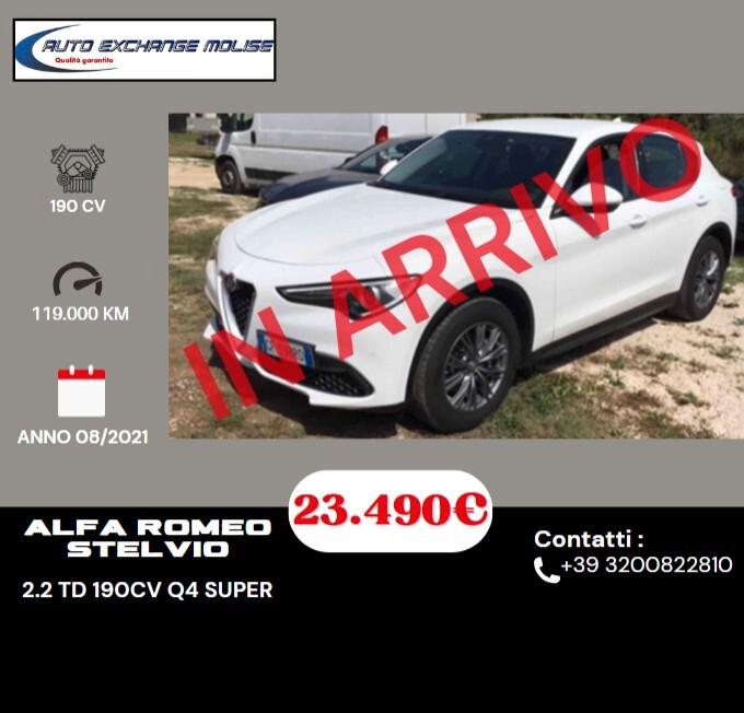 Alfa Romeo Stelvio 2.2 Turbodiesel 190 CV AT8 Q4 Ti