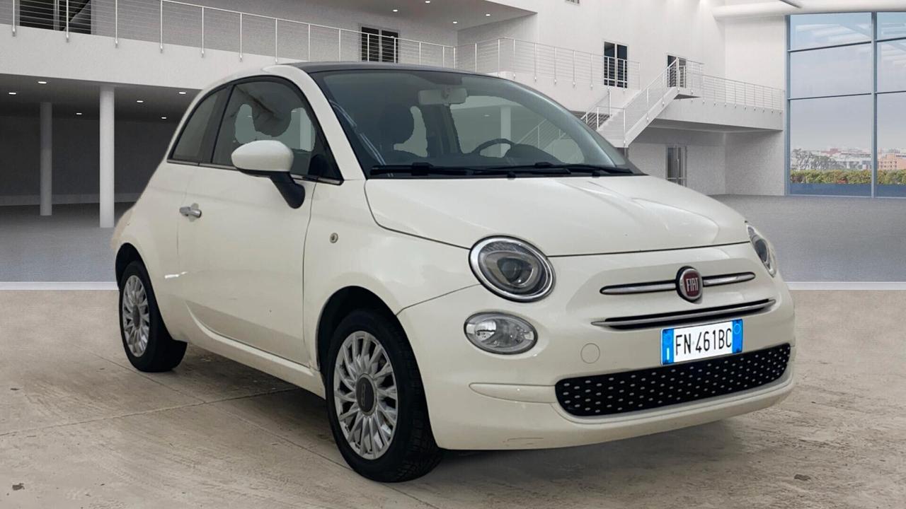 FIAT 500 1.2 BENZINA - TETTO PANORAMICO - NEOPAT.