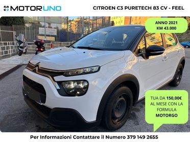 Citroen C3 PureTech 83 S&S Feel con Distribuzione Nuova