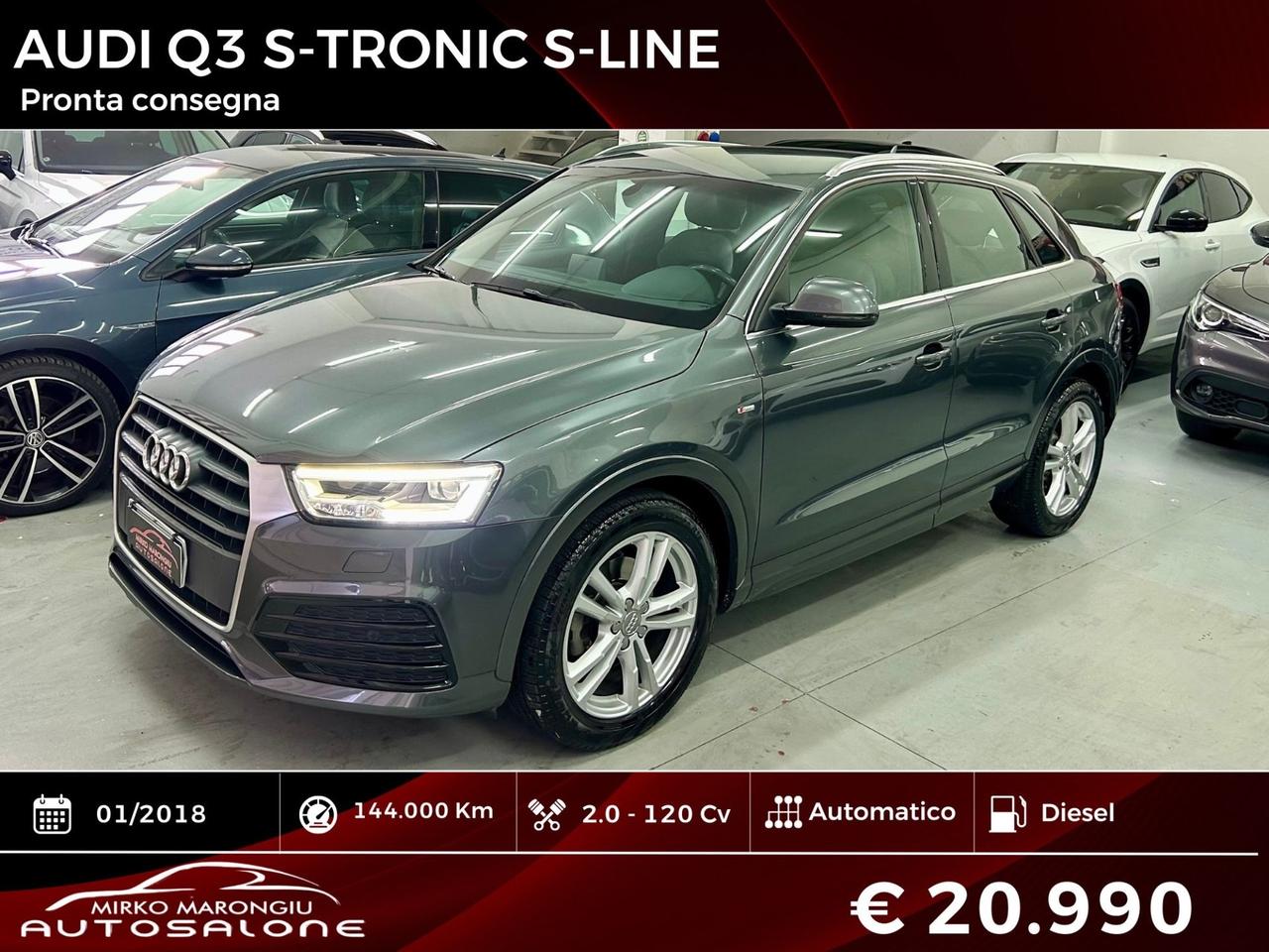 AUDI Q3 2.0 TDI S tronic S-Line FULL FINANZIABILE