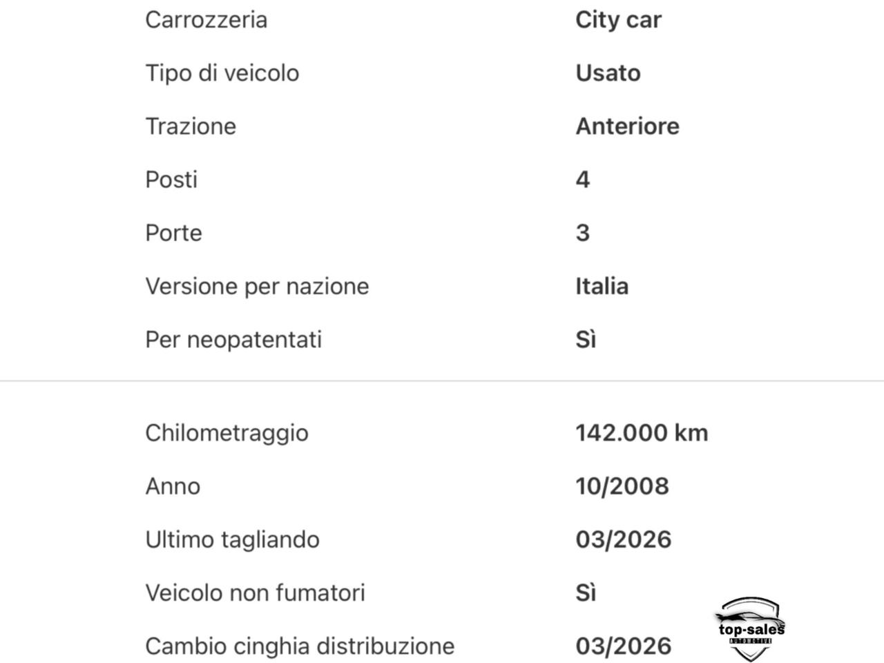 Fiat 500 1.2 Lounge Perfetta Si Neopatentati