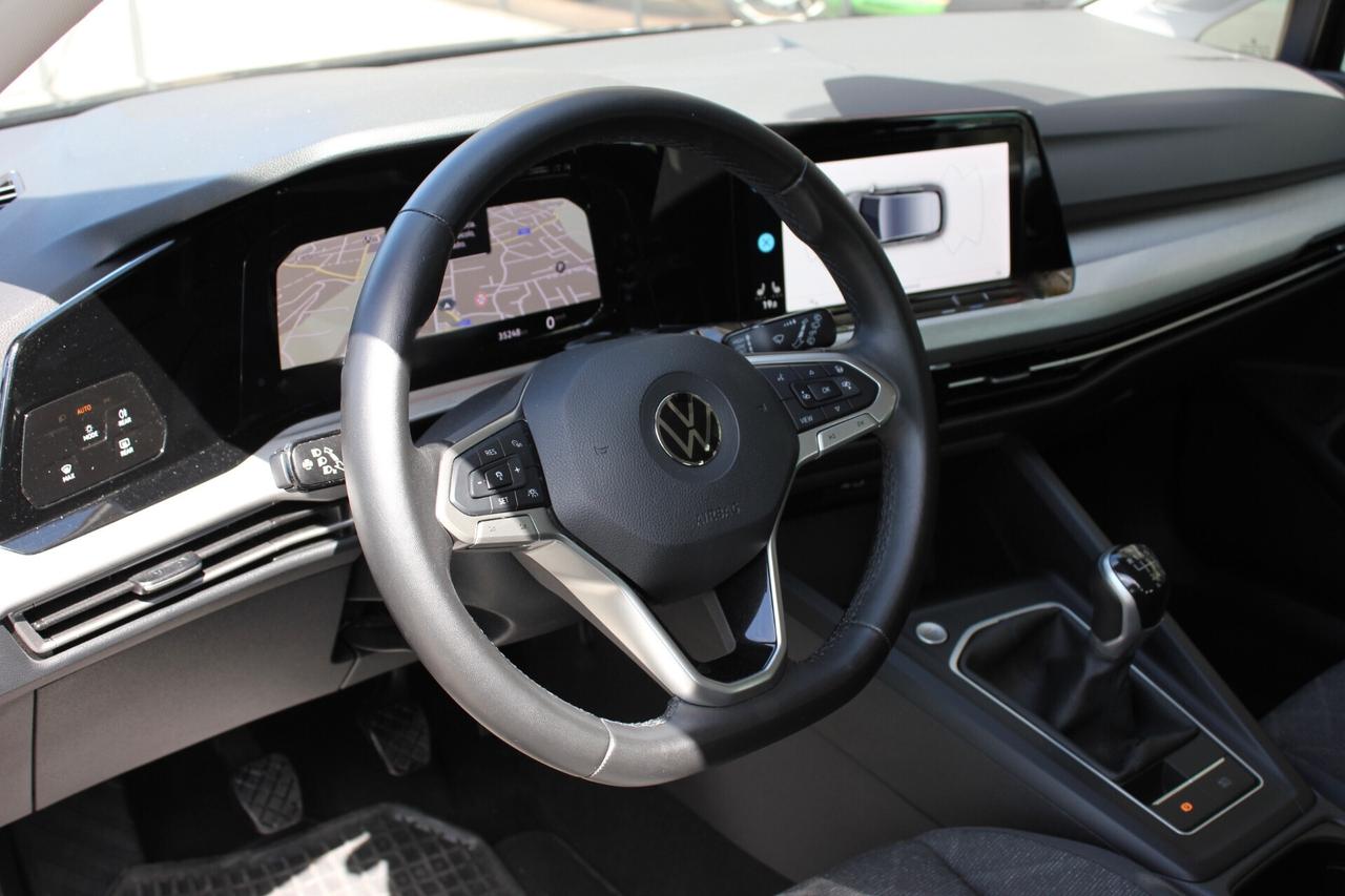 Volkswagen Golf 2.0 TDI 115 CV LIFE NAVY VOLANTE RISCALDABILE ADAPTIVE CRUISE CONTROL