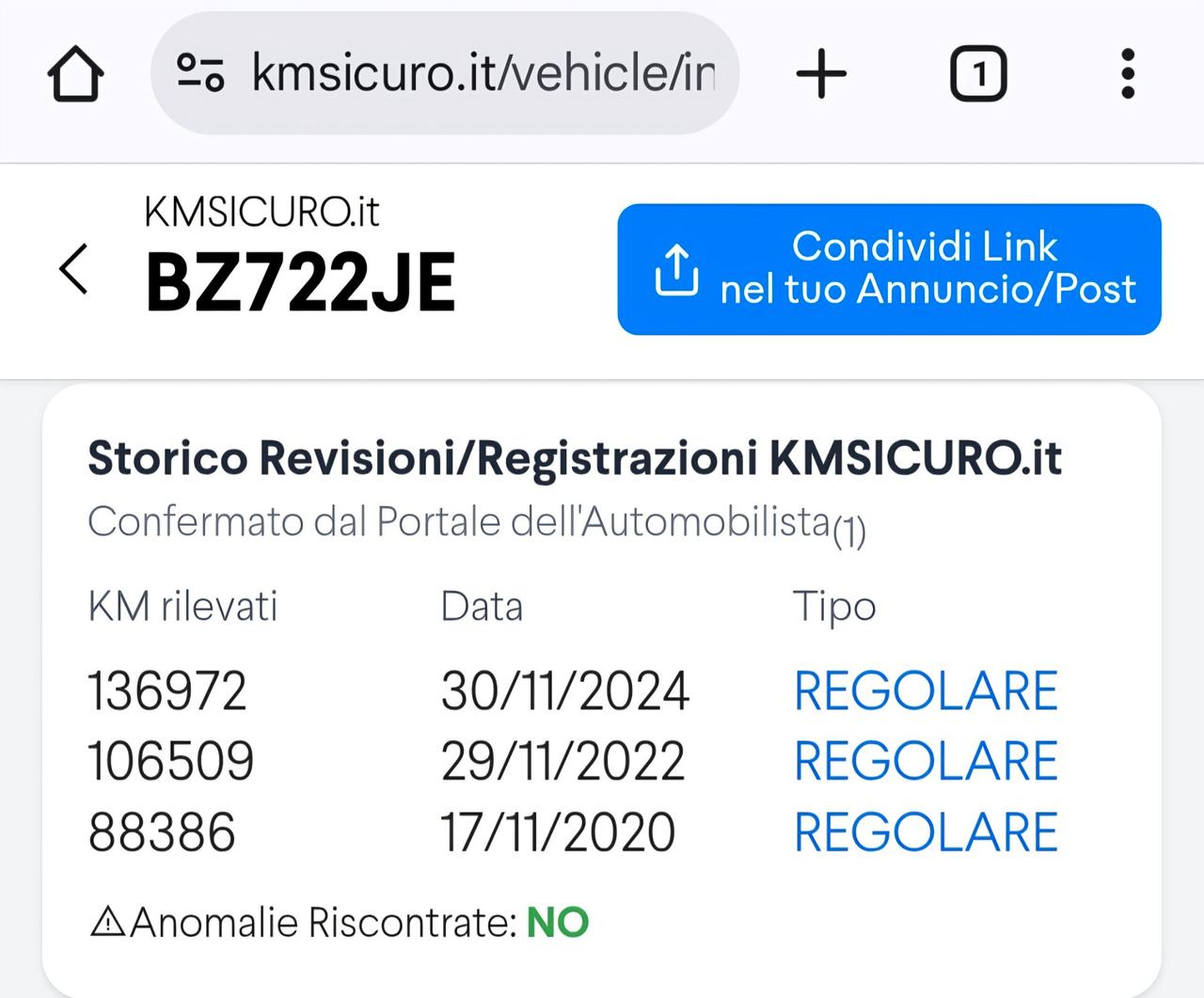 Lancia Y 1.2cc "DoDo"/60CV-44kW *MANUT. E GARANTITA*