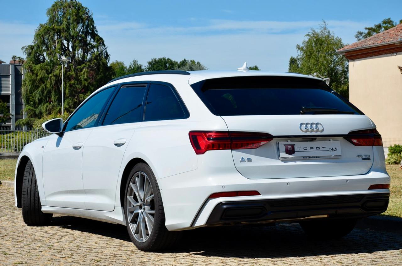 AUDI A6 AVANT 45 3.0 TDI MHEV S-LINE INT+EXT QUATTRO 231cv TIPTRONIC, SERVICE AUDI, EURO 6D, BLACK PACK, MATRIX, BANG & OLUFSEN, GANCIO TRAINO, PERMUTE