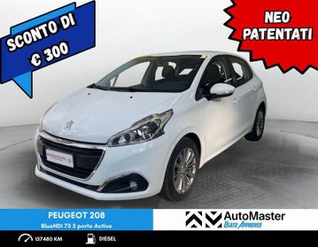 Peugeot 208 BlueHDi 75 5 porte Active - NEOPATENTATI