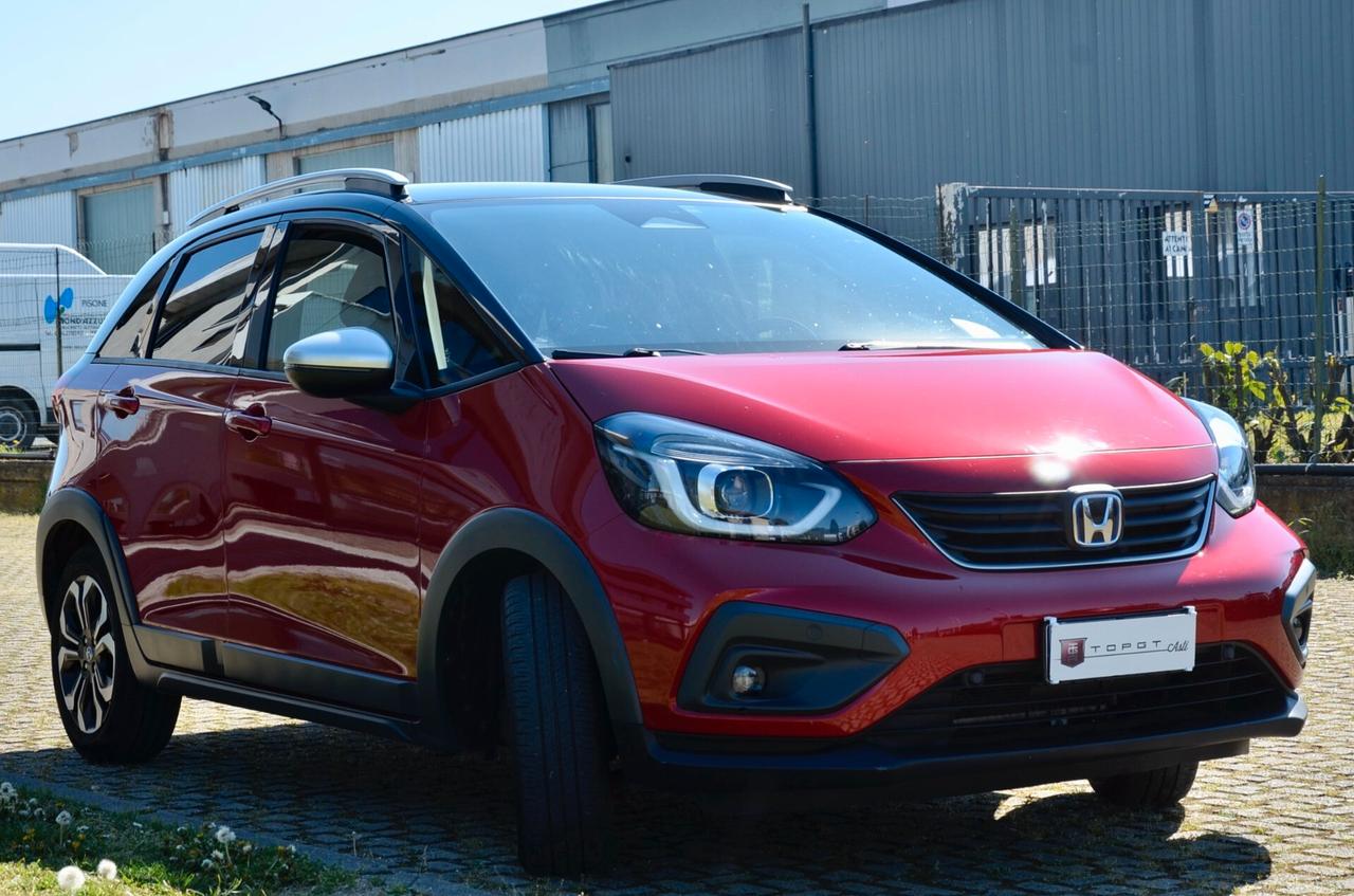 HONDA JAZZ CROSSTAR 1.5 HEV EXECUTIVE BICOLOR 98cv ECVT, UNICOPROPRIETARIO, SERVICE HONDA, UFF ITALIANA, EURO 6D, HIGH BEAM, RETROCAMERA, APPLE ANDROID, PERMUTE