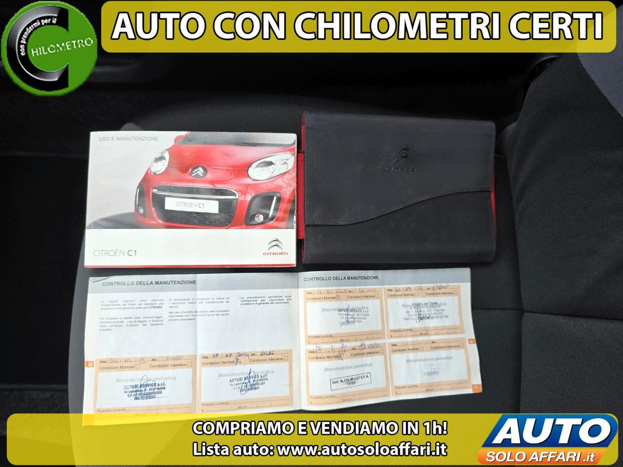 Citroen C1 3 Porte C1 3P 1.0 98.000KM TAGLIANDI REGISTRATI, NEOPATENTATI