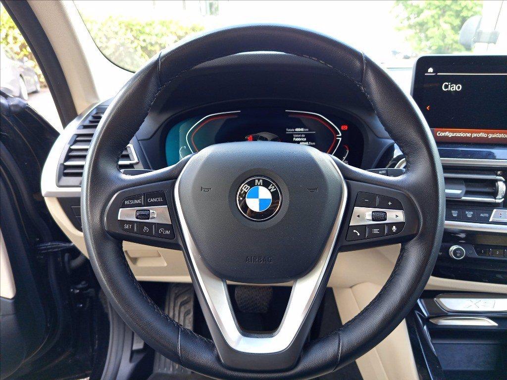 BMW X3 sdrive18d mhev 48V auto del 2022