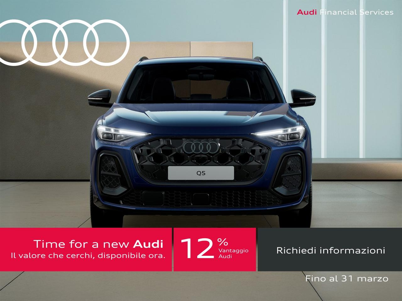 Audi Q5 sportback 2.0 tdi mhev+ s line edition quattro 204cv s-tronic