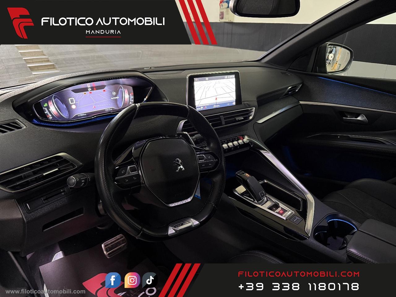 PEUGEOT 3008 BlueHDi 130 S&S EAT8 GT Line LUCI AMBIENT - FULL LED