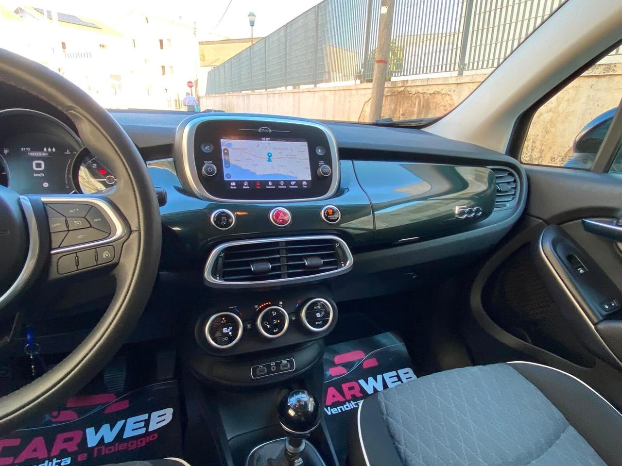 FIAT 500X CROSS 1.3Mjt 95CV Led Navy CAM 2019