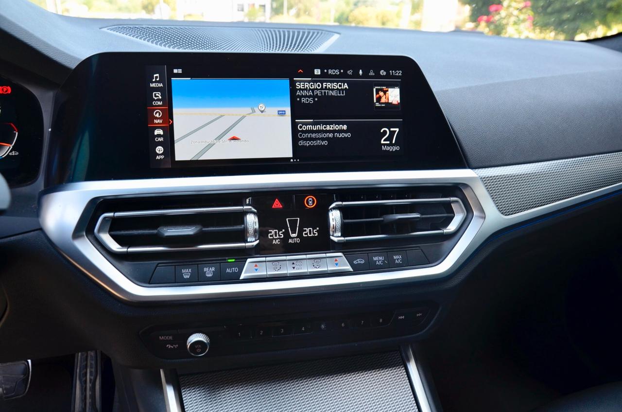 BMW 320d TOURING MHEV 48V XDRIVE MSPORT 190cv AUTO, UNICOPROPRIETARIO, UFF ITALIANA, IVA ESPOSTA 100%, SERVICE BMW, EURO 6D, RETROCAMERA, FULL LED, PERMUTE