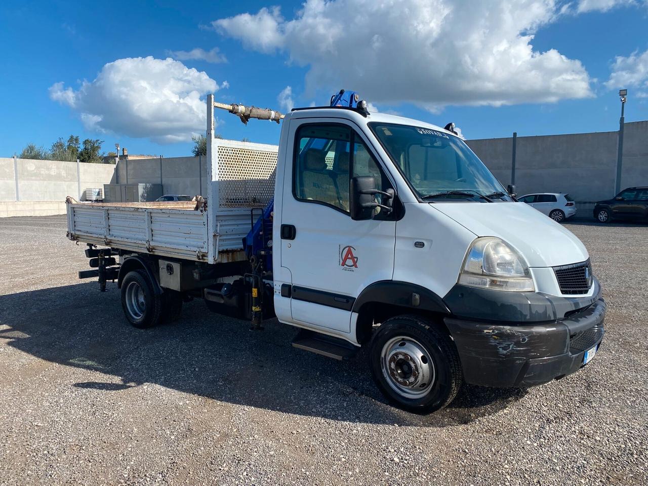 Renault Master 3.0 diesel ribaltabile trilaterale + gru Pm 23.25