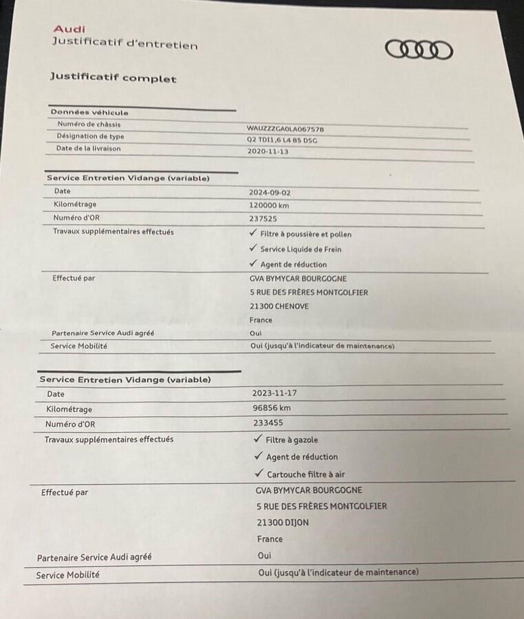 AUDI Q2 1.6 TDI 116CV DSG7