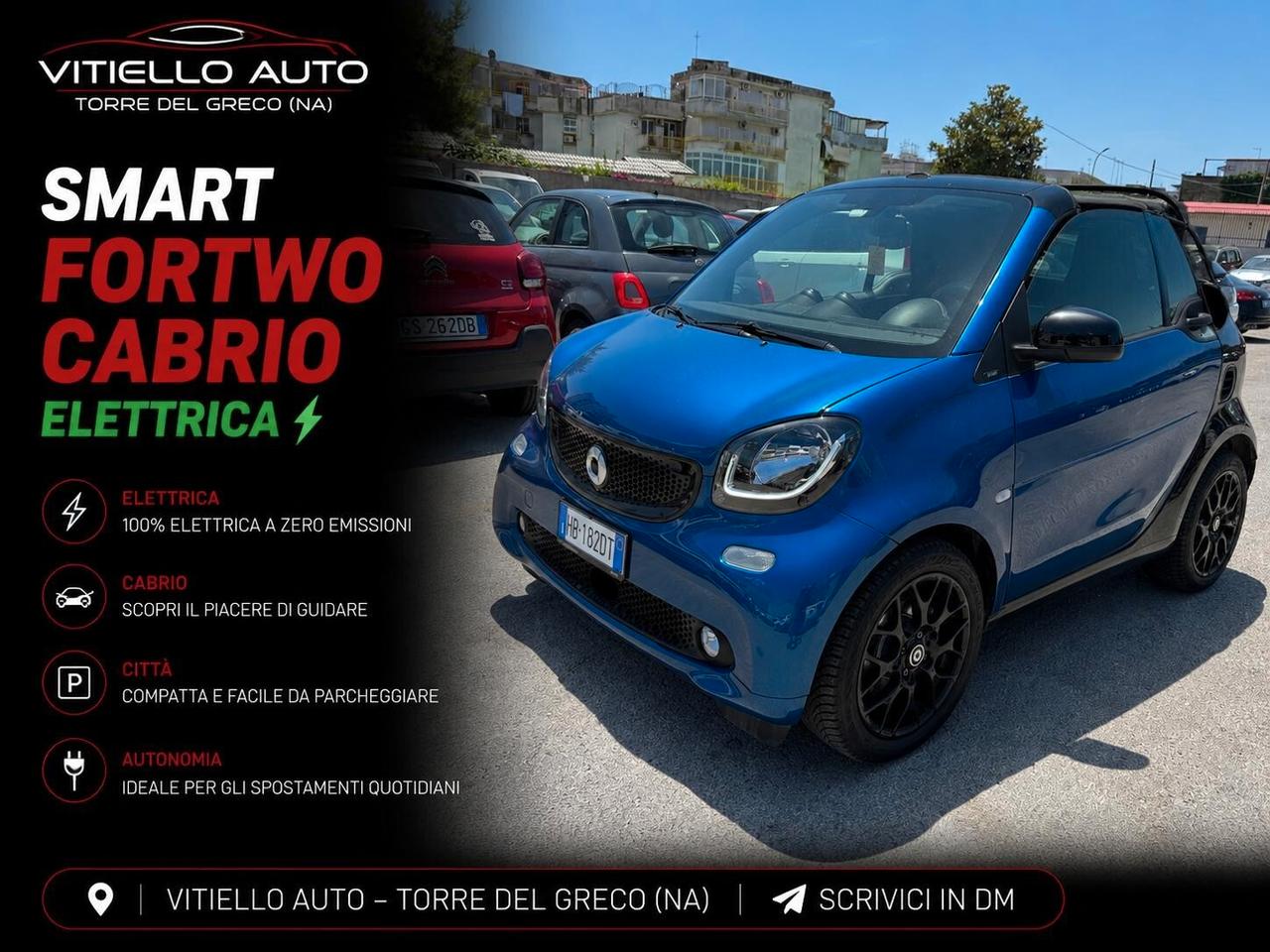 Smart ForTwo EQ cabrio Prime Nightsky