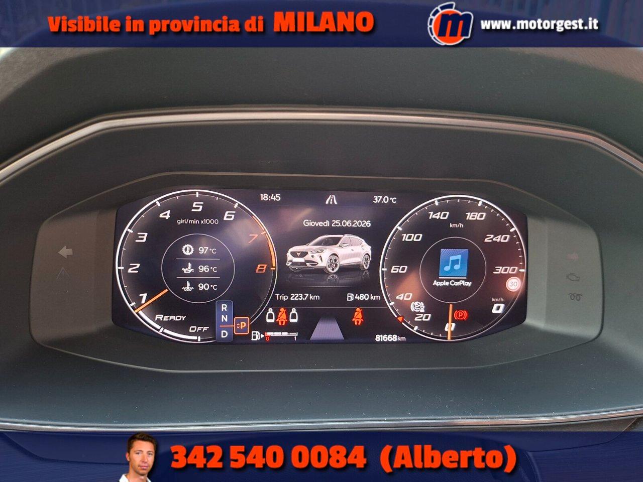 Cupra Formentor 1.5 tsi 150cv dsg