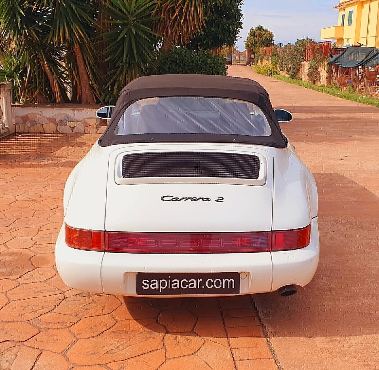 Porsche 964 911 Carrera 2 Cabriolet ASI targa ROMA