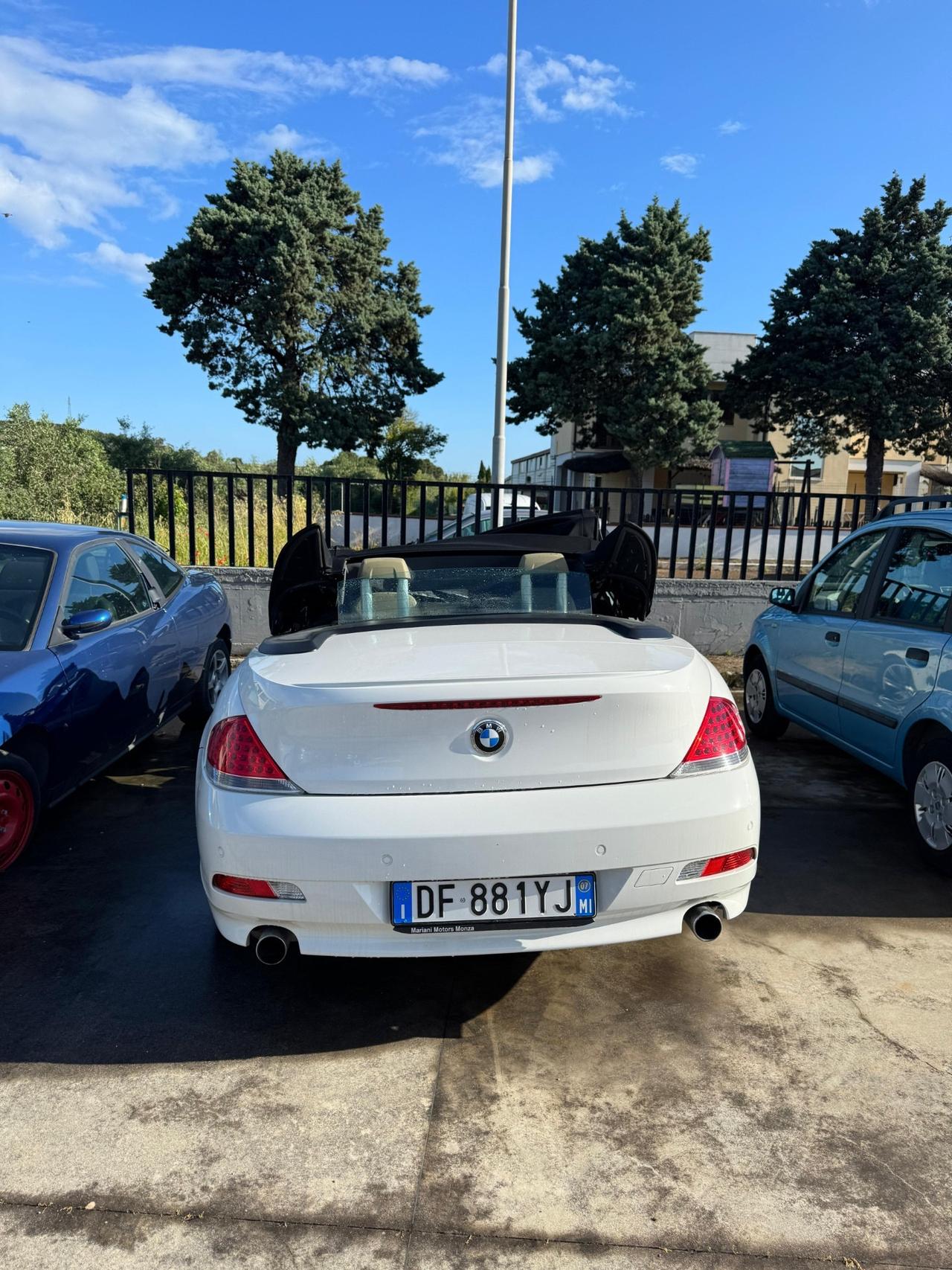 Bmw 630 cabrio incidentata