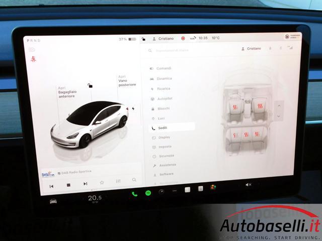 TESLA Model 3 RWD 'RESTYLING' AUTOMATICA, POTENZA DI PICCO 300CV