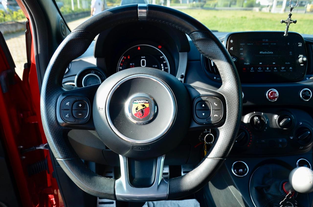 ABARTH F595 1.4 T-JET 165cv, UNICOPROPRIETARIO, SERVICE ABARTH, EURO 6D, ROSSO OFFICINA, RECORD MONZA, APPLE ANDROID, PERMUTE