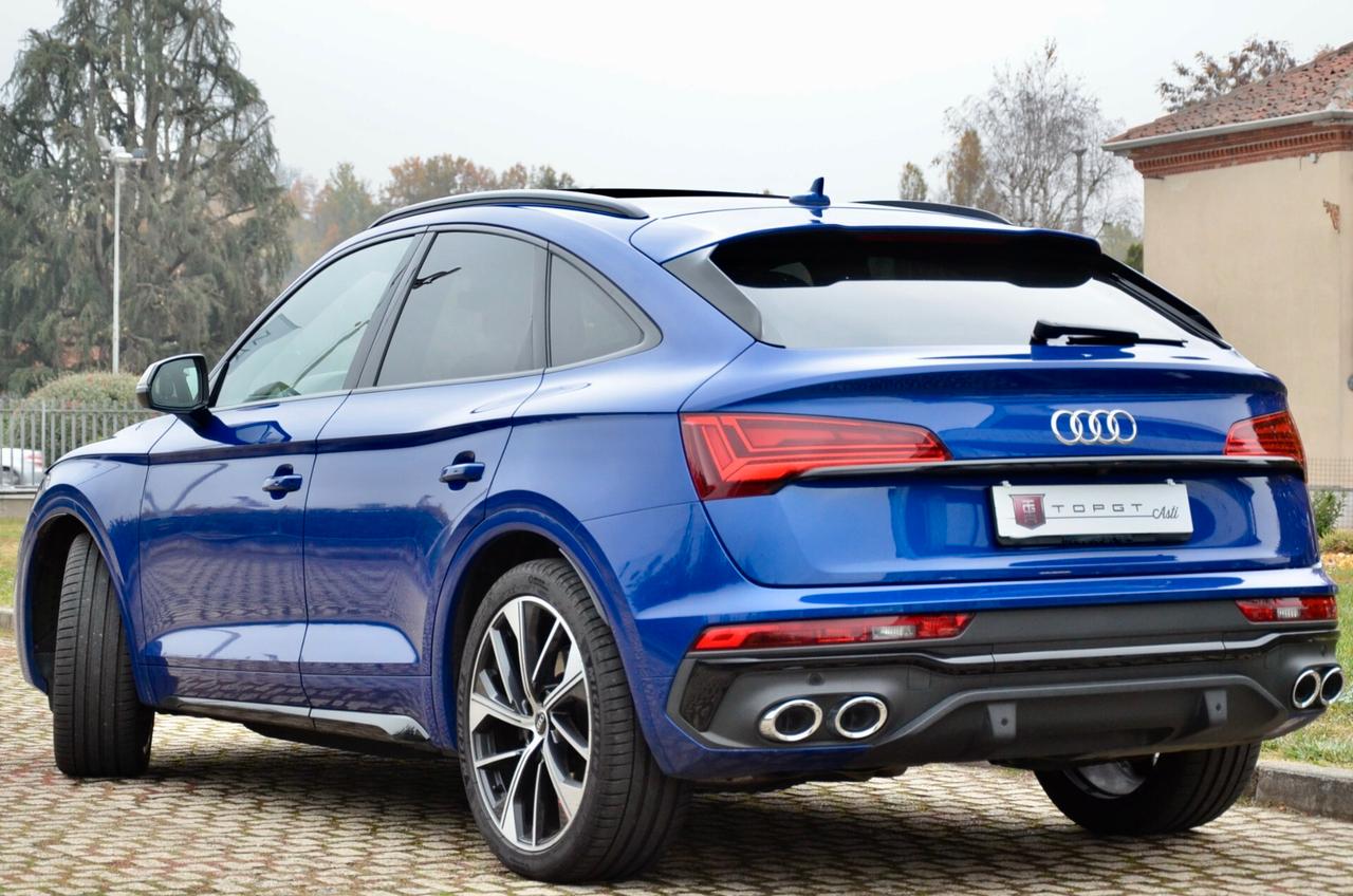 AUDI SQ5 SPORTBACK 3.0 TDI MHEV 48V QUATTRO 341cv TIPTRONIC, SERVICE UFF AUDI, EURO 6D, TETTO, FULL LED, NAVI, RETROCAMERA, PELLE, 21", PERMUTE