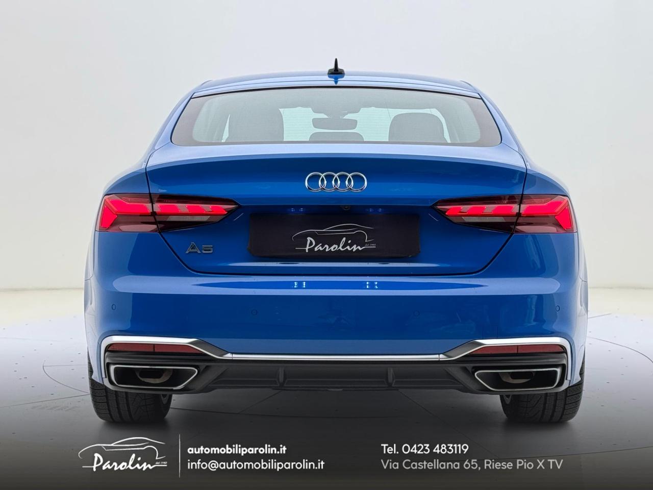 Audi A5 Sportback 40 2.0 tfsi mhev S-line edition S-tronic Blu Turbo