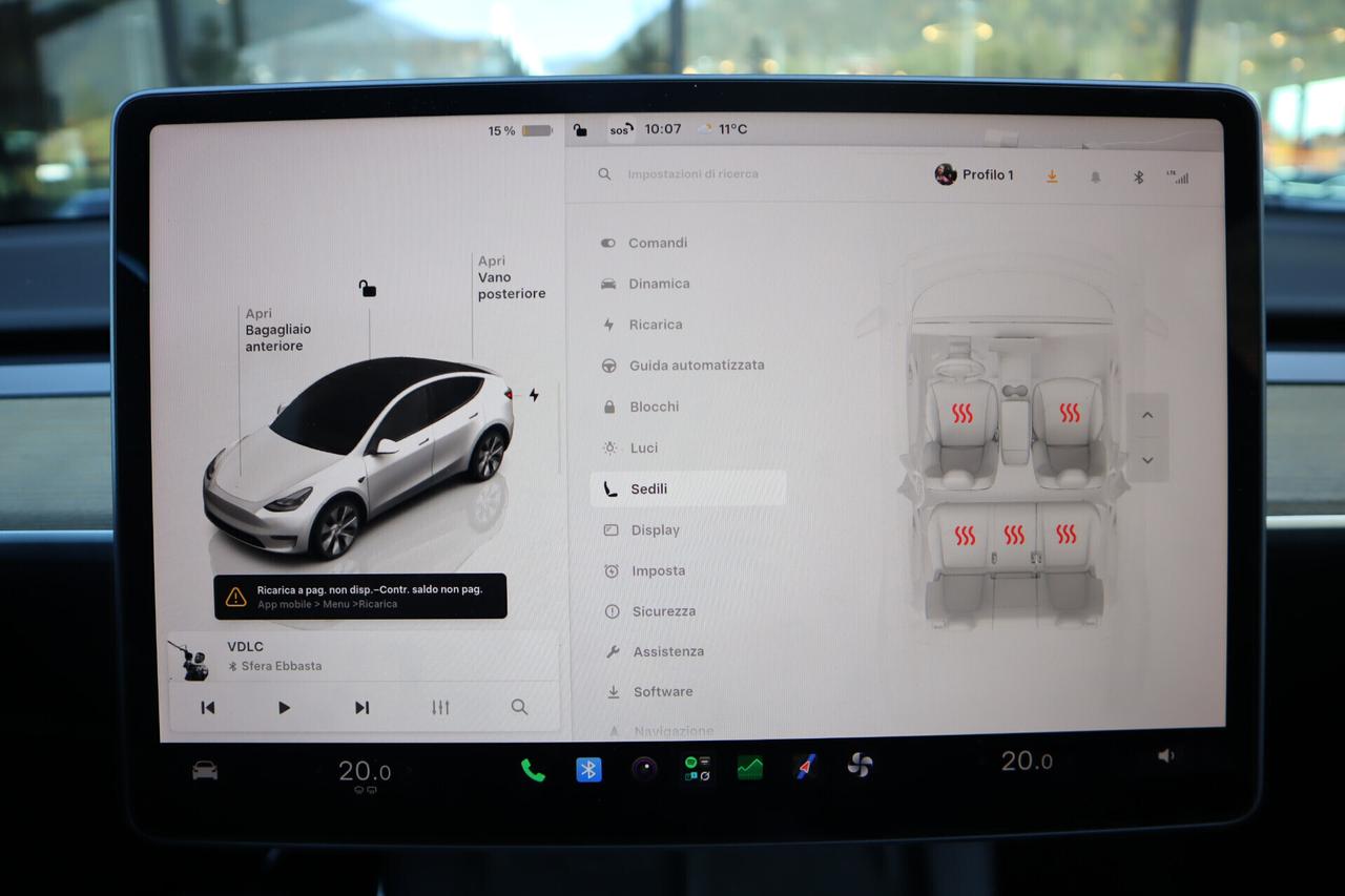 Tesla Model Y 299CV - POMPA DI CALORE - CAMERA