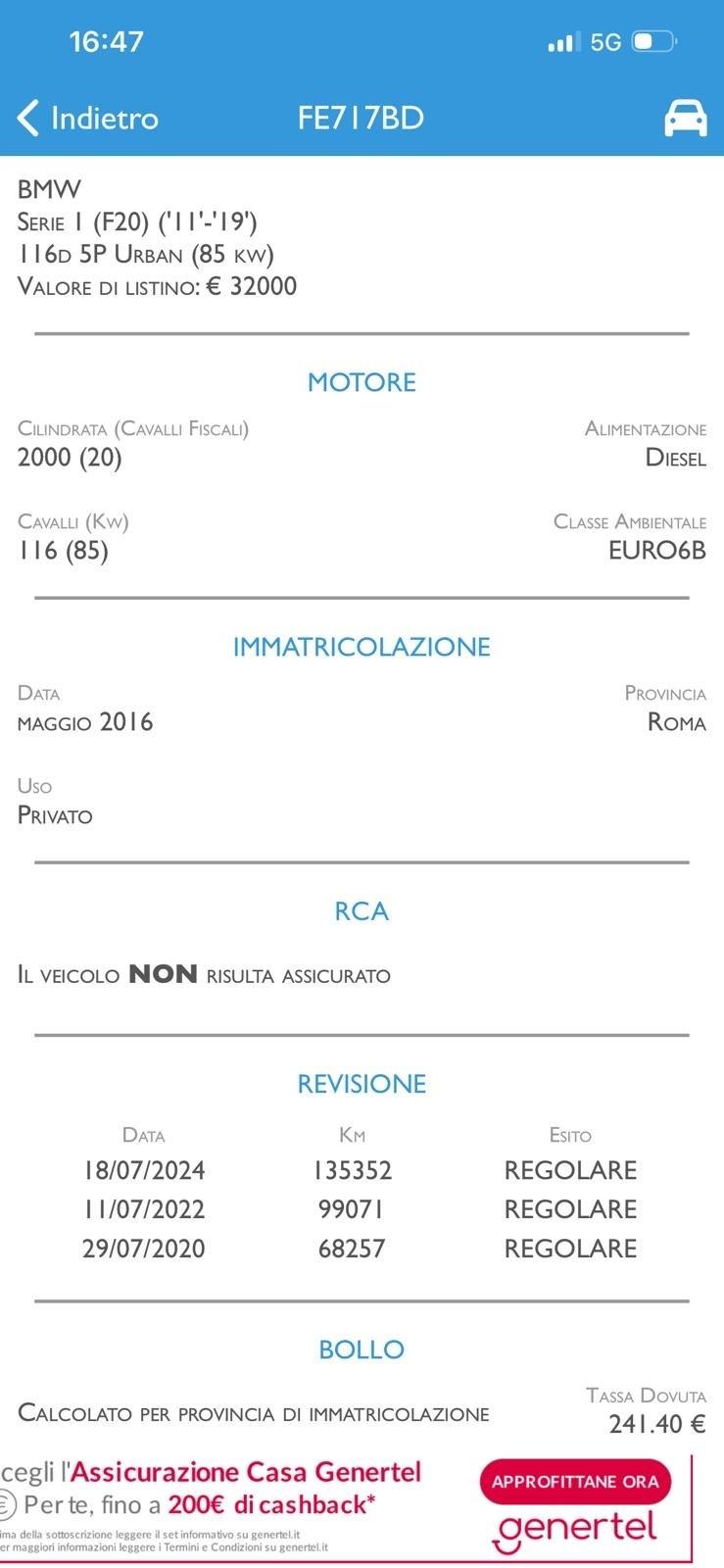 Bmw 116 116d 5p. Urban