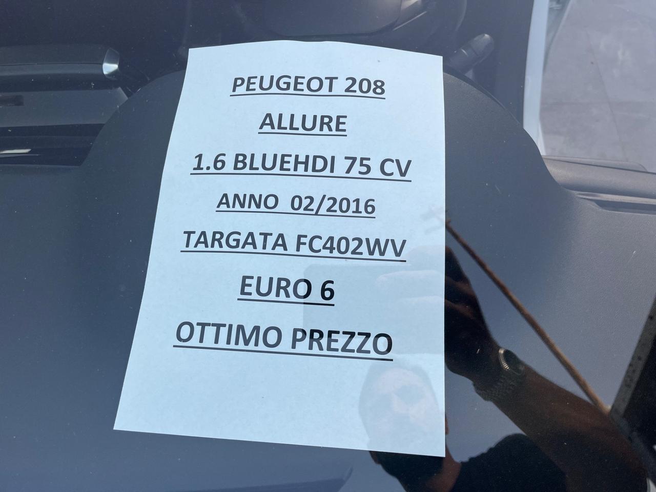 Peugeot 208 1.6 bluehdi 75 cv Allure