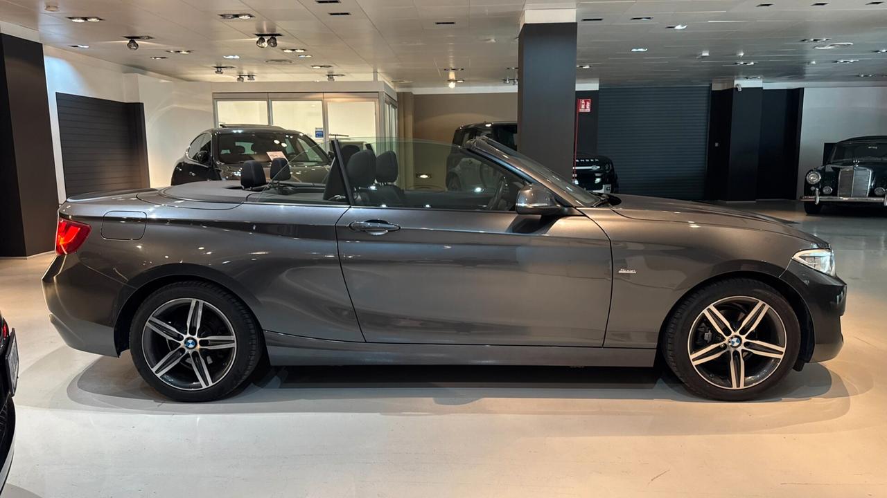 BMW 218i CABRIO SPORT 1.5 BENZINA 136CV - 2015