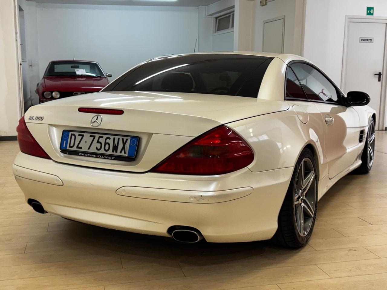 Mercedes-benz SL 500 350 Cabrio-Bianco Perla- Pack AMG-18”-Unica
