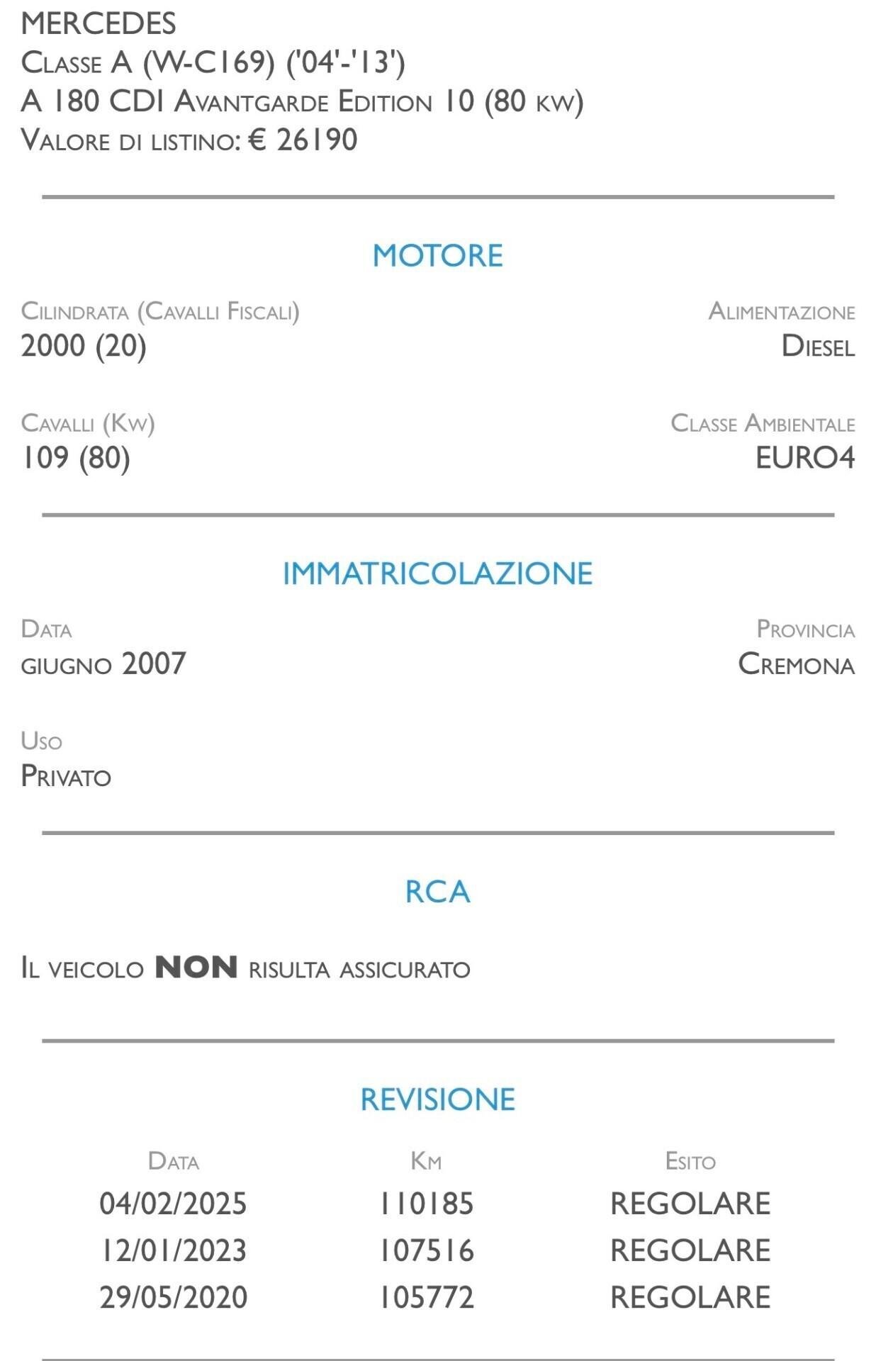 Mercedes-benz A 180 CDI Elegance - UNICO PROPRIETARIO