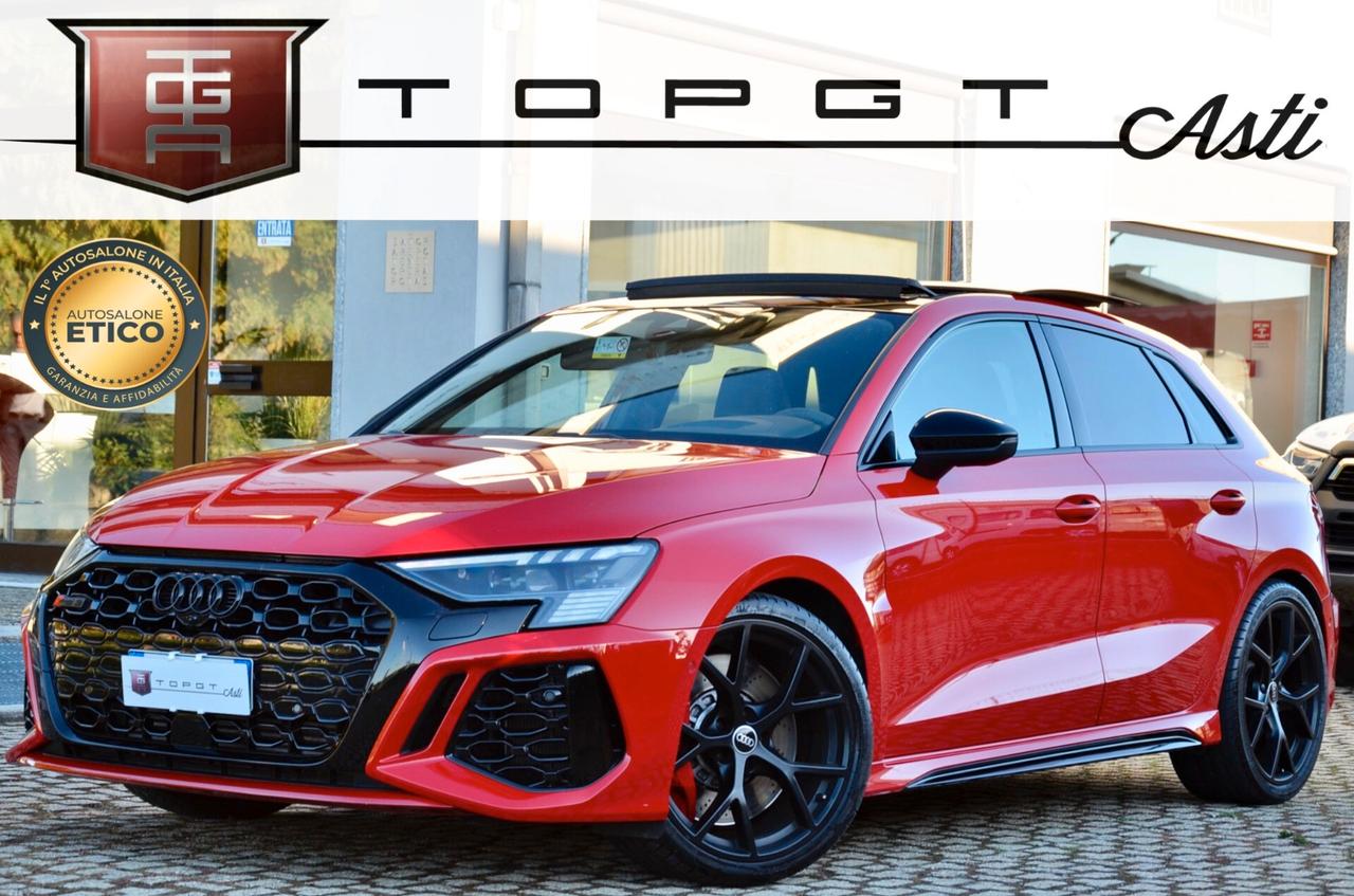 AUDI RS3 SPORTBACK 2.5 TFSI QUATTRO 400cv S-TRONIC, ECCELLENTI CONDIZIONI, SERVICE AUDI, TETTO, MATRIX, HI-FI BANG&OLUFSEN, DYNAMIC PACK, PERMUTE