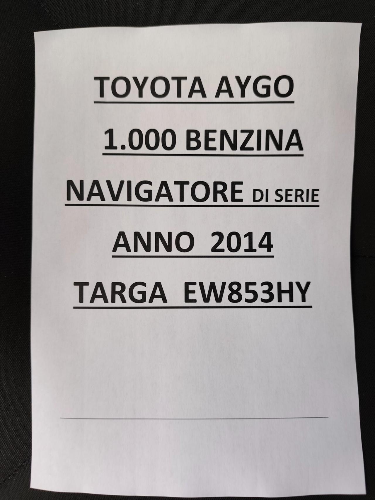 Toyota Aygo 1.0 BENZINA NAVIGATORE