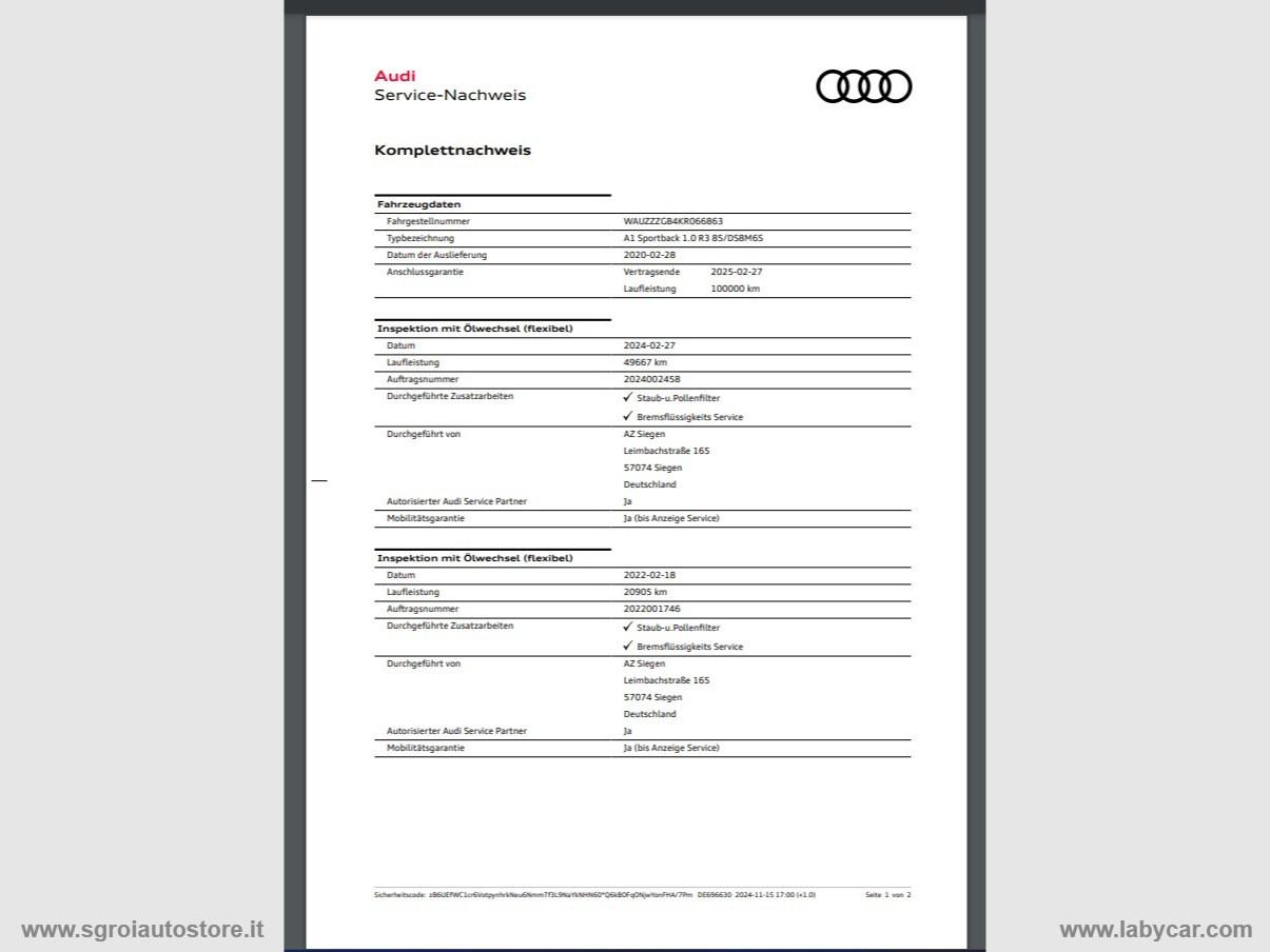 AUDI A1 SPB 30 TFSI S line edition