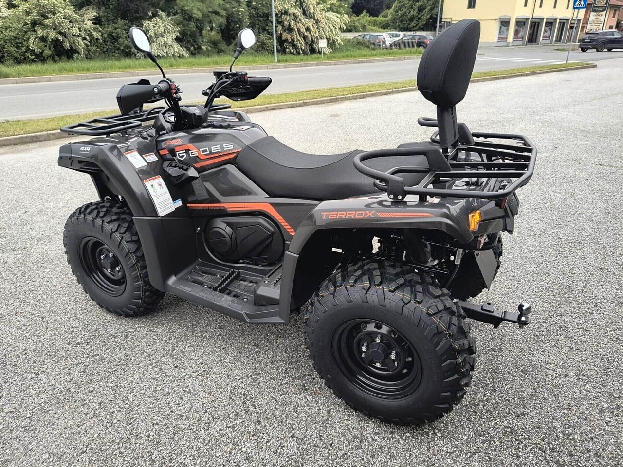 QUAD AGRICOLO TARGA GIALLA GOES 400 4X4 CON RIDOTTE
