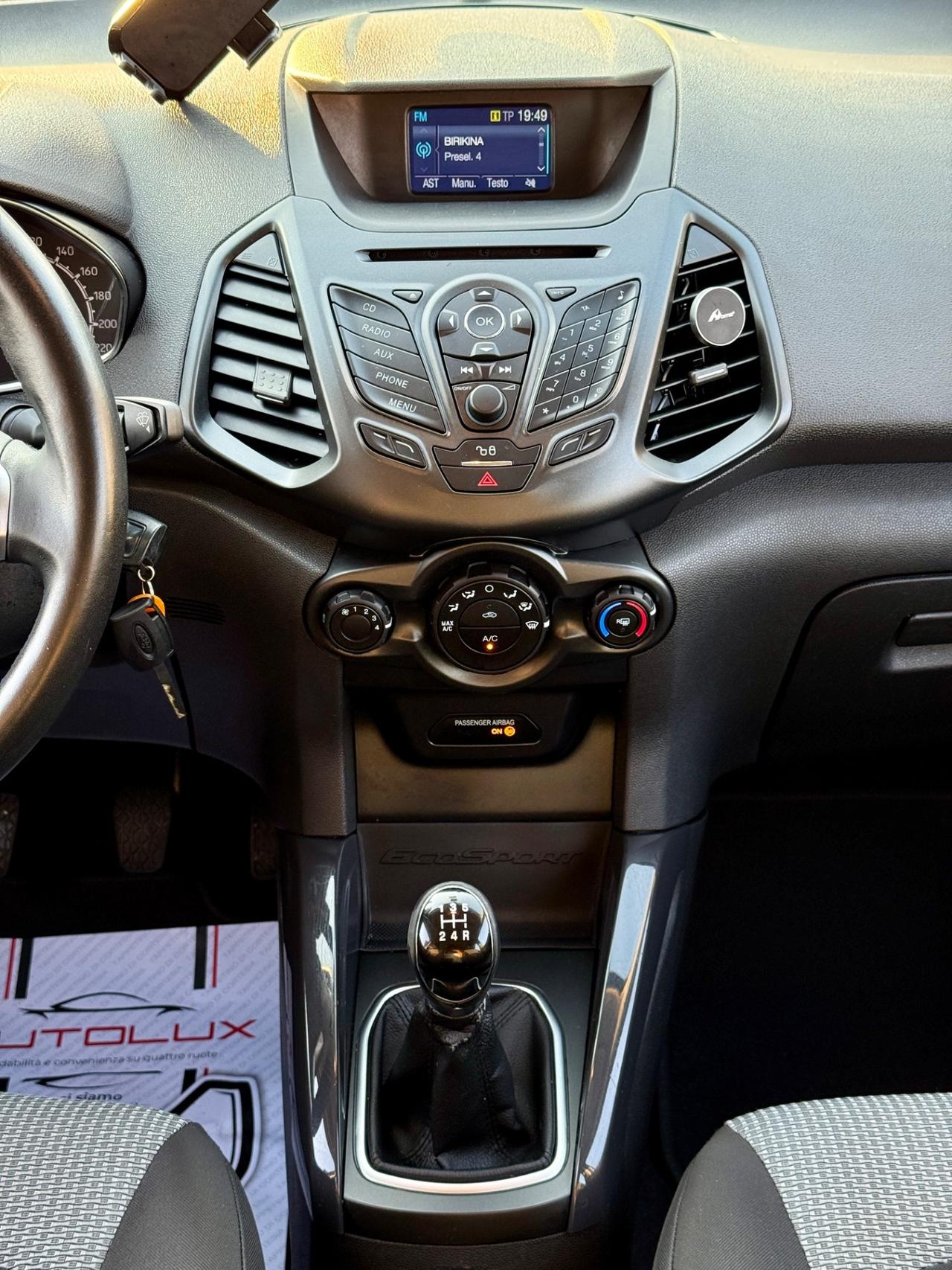 Ford EcoSport 1.5 110 CV GPL 2017 OK NEOPATENTATI