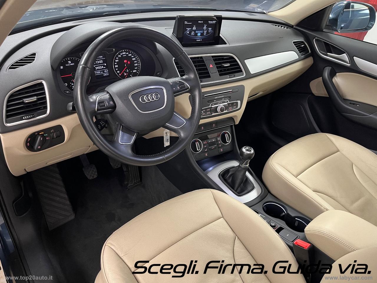 AUDI Q3 2.0TDI TETTO APRIBILE PELLE TOTALE CAMBIO MANUALE