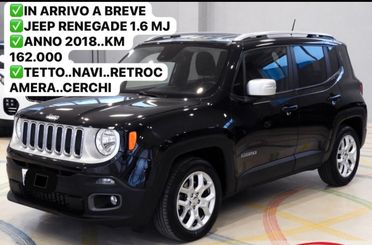 JEEP RENEGADE 1.6 MJ 120 CV. TETTO+NAVI+PELLE+RETROCAMERA