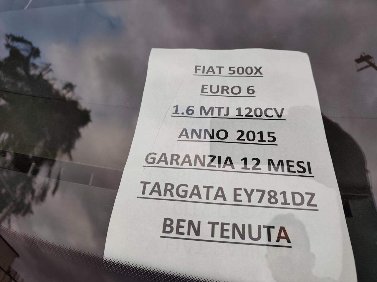 Fiat 500X 1.6 MultiJet 120 CV Opening Edition
