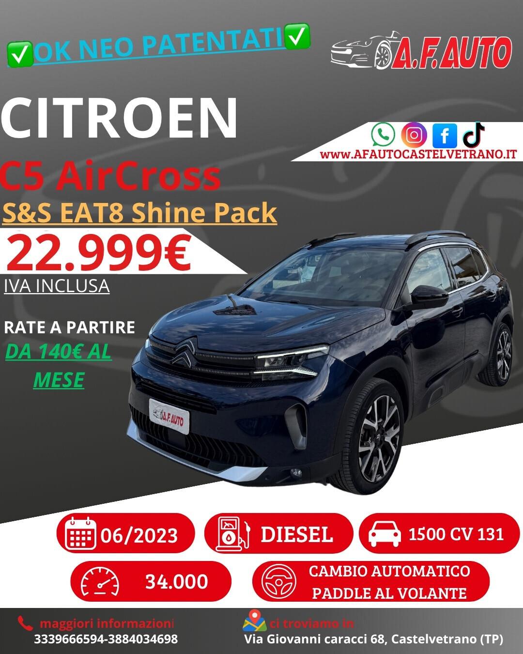 Citroen C5 Aircross BlueHDi 130 S&S EAT8 Shine