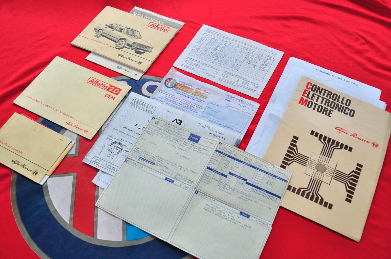Alfa Romeo Alfetta 2.0 CEM restauro totale UNICA targa MI!