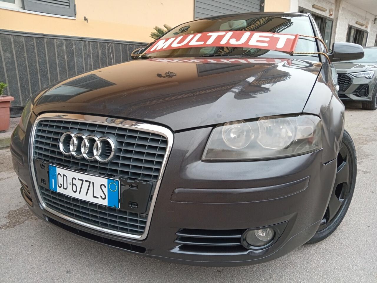 AUDI A3 SPORT BLACK. 2.0 TDI 140 CV 5 PORTE FULL OPTIONAL ANNO 2006