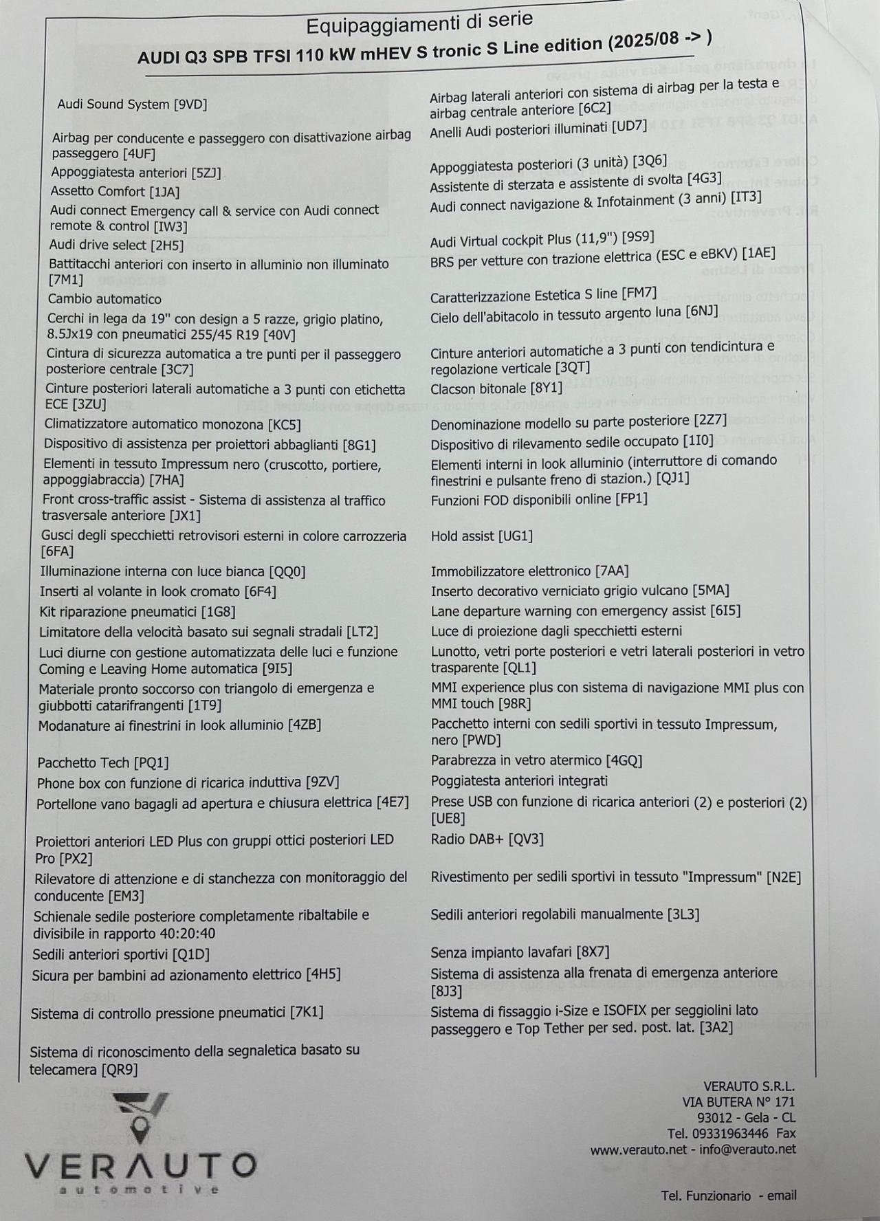 Audi Q3 Sportback 35 2.0 tdi S line edition s-tronic 150cv